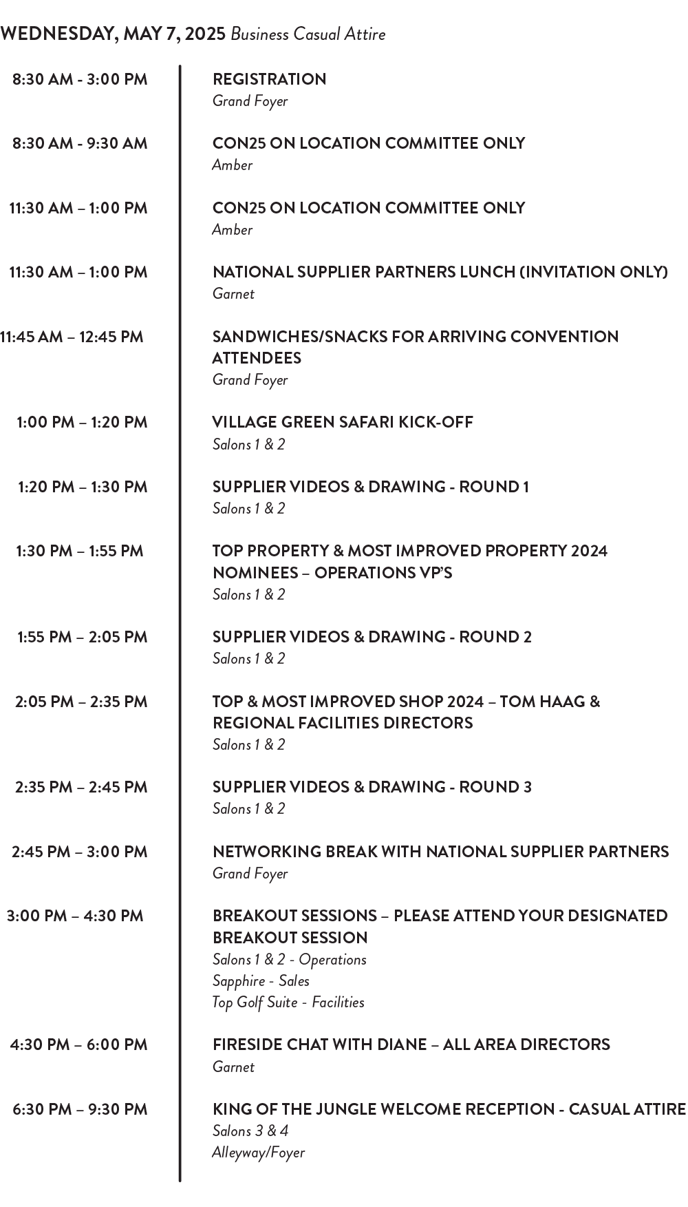 Day 1 Agenda